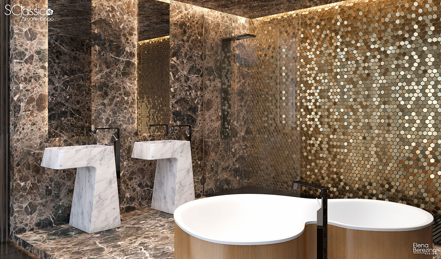 Ванная из проекта - Коньяк на меду