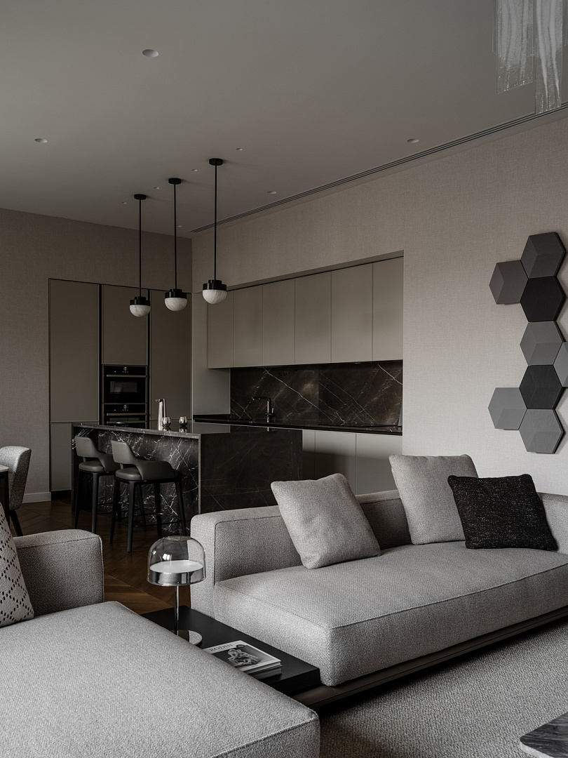 Кухня-Гостиная из проекта - CLOUD NINE