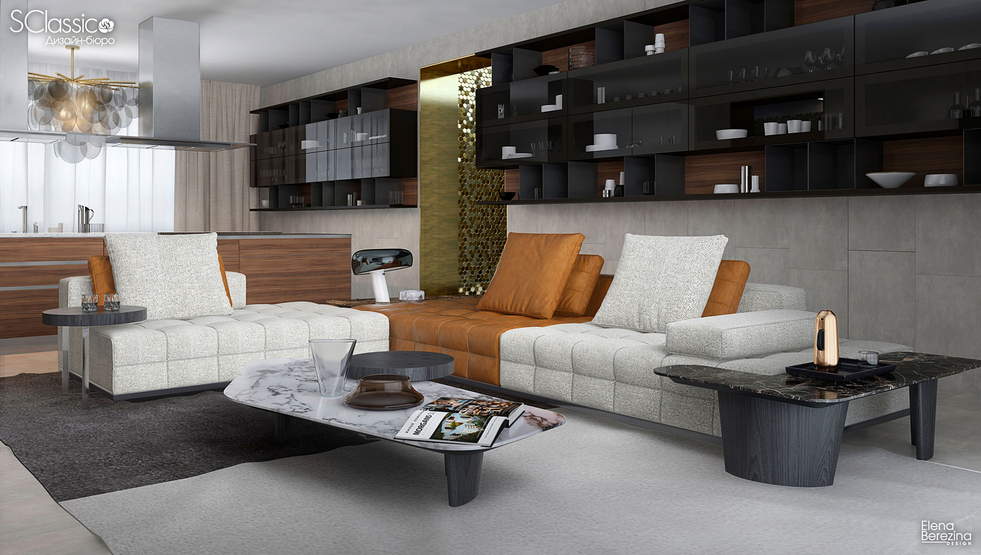 Гостиная из проекта - Коньяк на меду